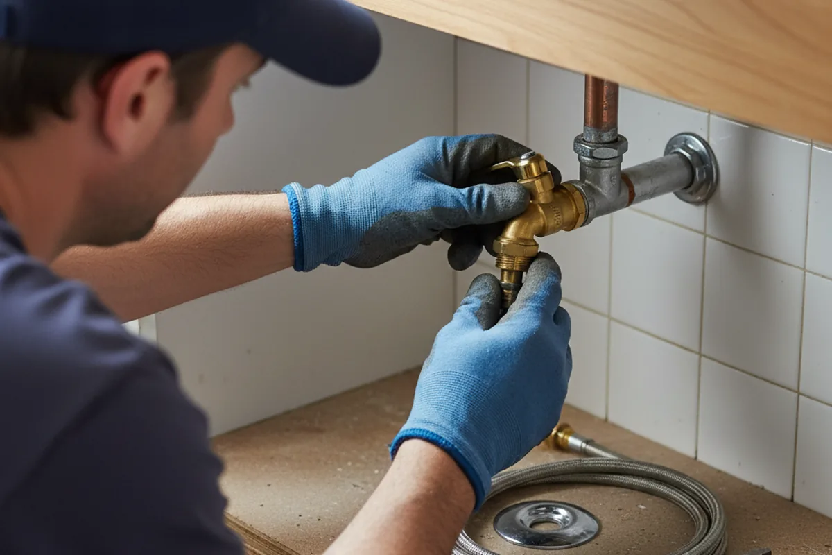 Shutoff valve and fitting work during Repiping in Sterling